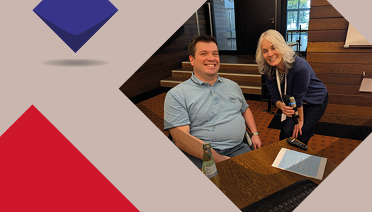 Foto von einem KSL-Mitarbeiter auf der Veranstaltung