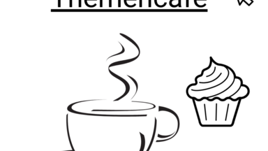 Themencafe geht online Kaffetasse und Muffin