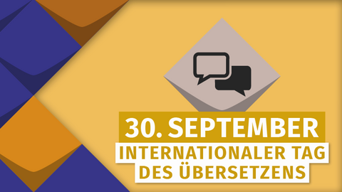 Kacheln der KSL.NRW und ein Hinweis zum Aktionstag: am 30.9. ist Internationaler Tag des Übersetzens