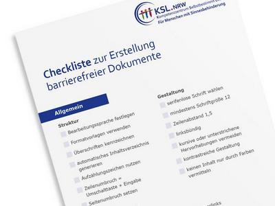 Checkliste zur Erstellung barrierefreier PDF-Dokumente