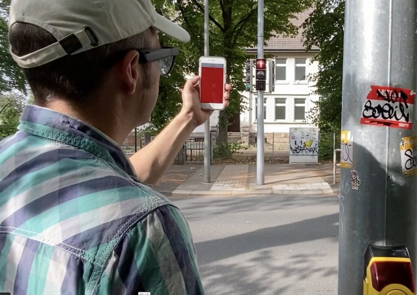 © Audiofaktur Smartphone als Orientierungshilfe bei Mobilität, Bild von Audiofaktur