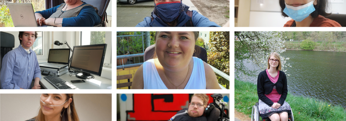 Bildercollage mit Meschen, die zur Risikogruppe gehören