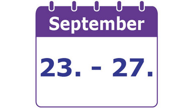 Wanderausstellung Persönliches Budget 23. - 27.09.2019 Kalender vom 23. - 27.09.2019