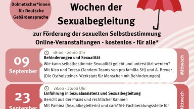 Plakat mit zwei Veranstaltungsinfos