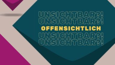 Text "UNSICHTBAR?! UNSICHTBAR?! OFFENSICHTLICH UNSICHTBAR?! UNSICHTBAR?!"ichtbar
