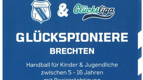 Vereinslogo TV Brechten und Schriftzug Glückslogo - Ausschnitt Flyer