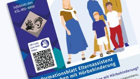 Ansicht des Infoblattes zum Thema Elternassistenz