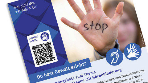 Ausschnitt des Infoblatts Gewaltschutz