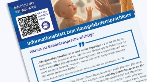 Ansicht des Infoblatts Hausgebärdensprachkurs