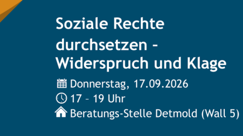 Vortrag KSL Detmold. Soziale Rechte durchsetzen