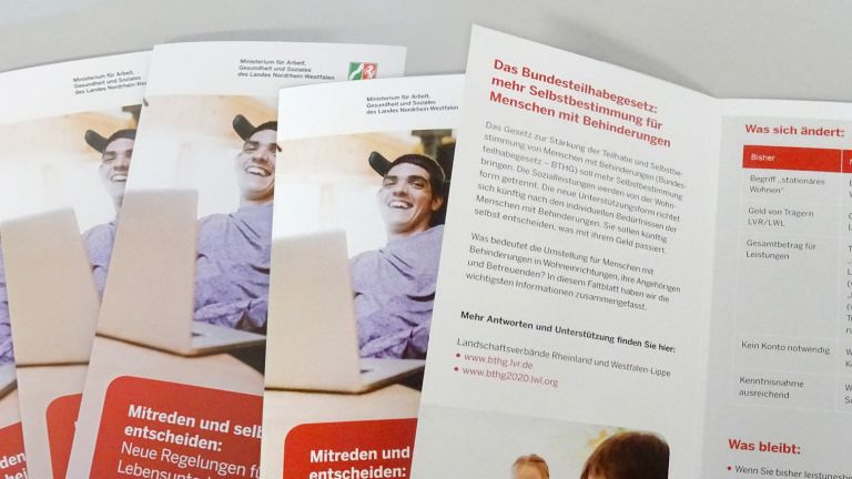 Flyer des MAGS zum BTHG