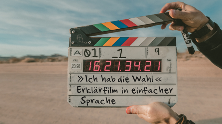 Eine Filmklappe 