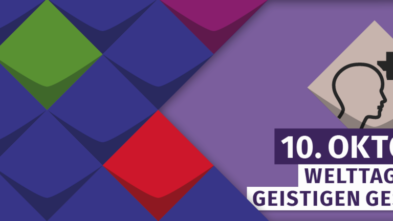 Kacheln der KSL.NRW und ein Hinweis zum Aktionstag: am 10. Oktober ist Welttag der geistigen Gesundheit