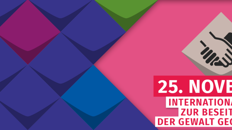 Kacheln der KSL.NRW und ein Hinweis zum Aktionstag: am 25.10. ist der Internationale Tag zur Beseitigung von Gewalt gegen Frauen