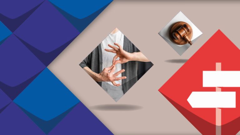 Banner mit Stilelementen der KSL.NRW und Symbolen für wegweisende Informationen